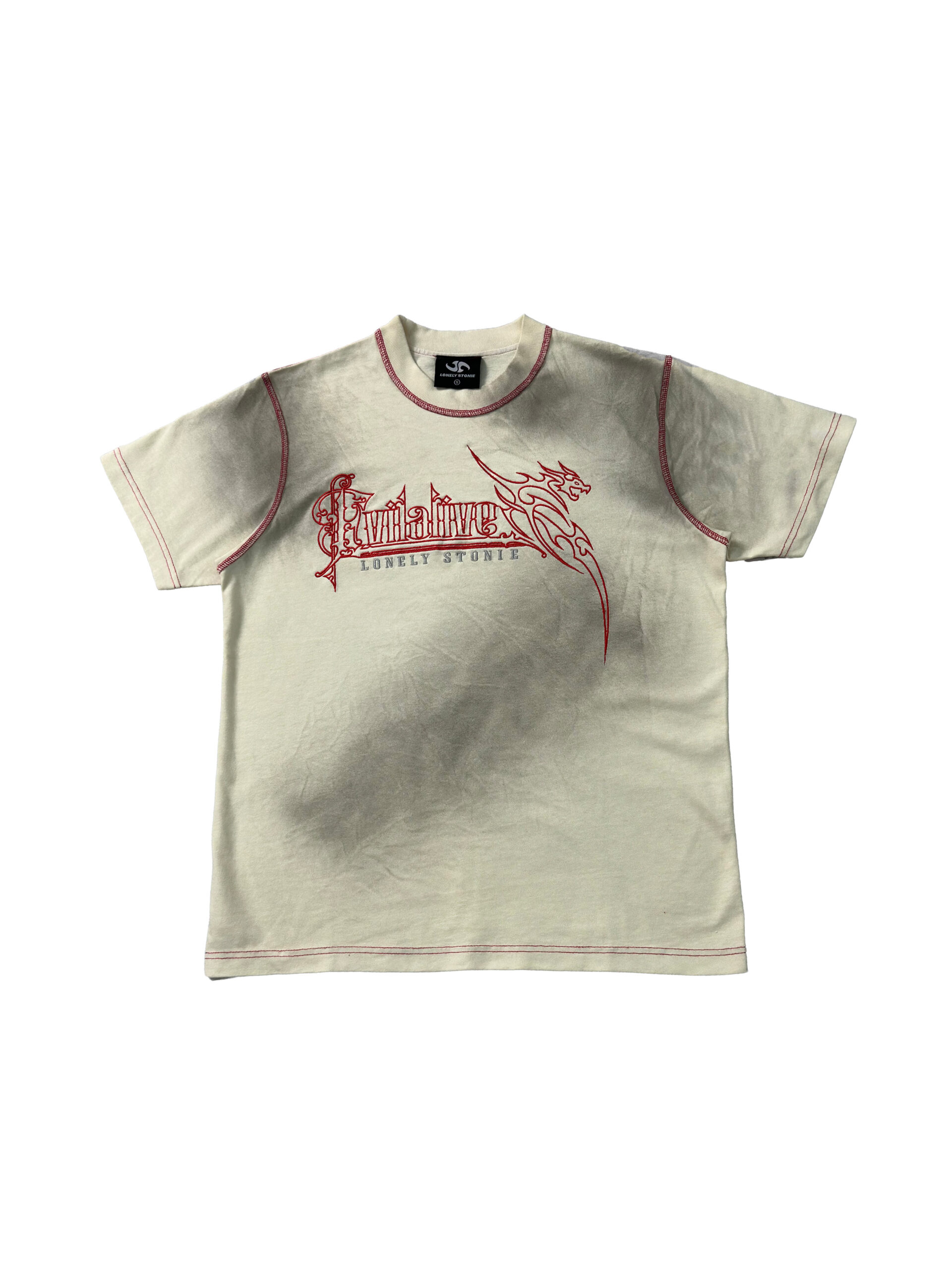 BLOOD WASHED BEIGE TEE