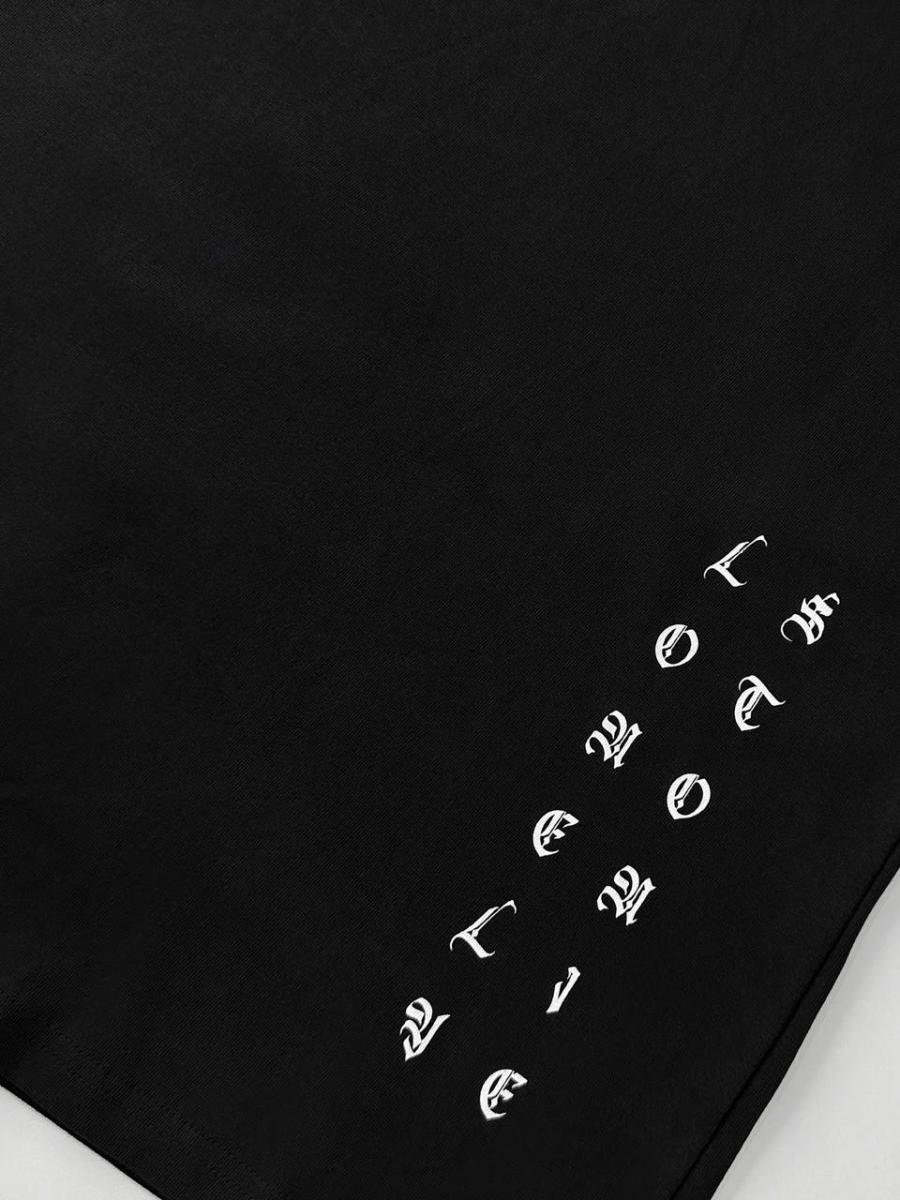 EVILALIVE BASIC BLACK TEE - 3