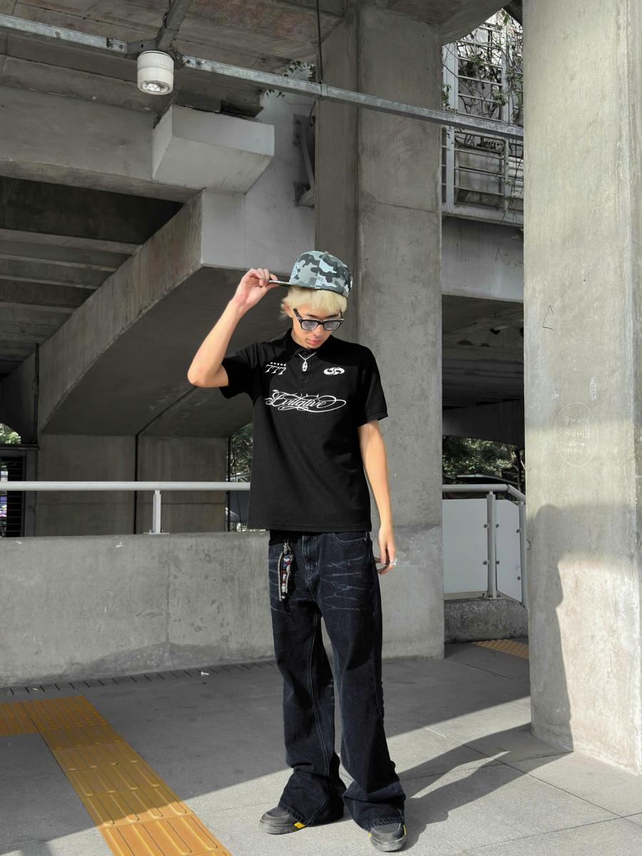 “777” BLACK POLO - 4