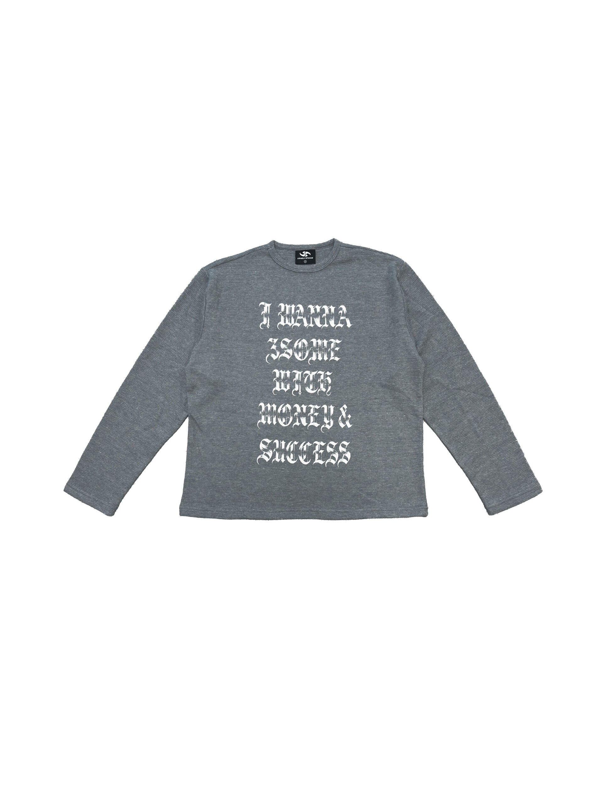 “3SOME” WAFFLE LONG SLEEVE