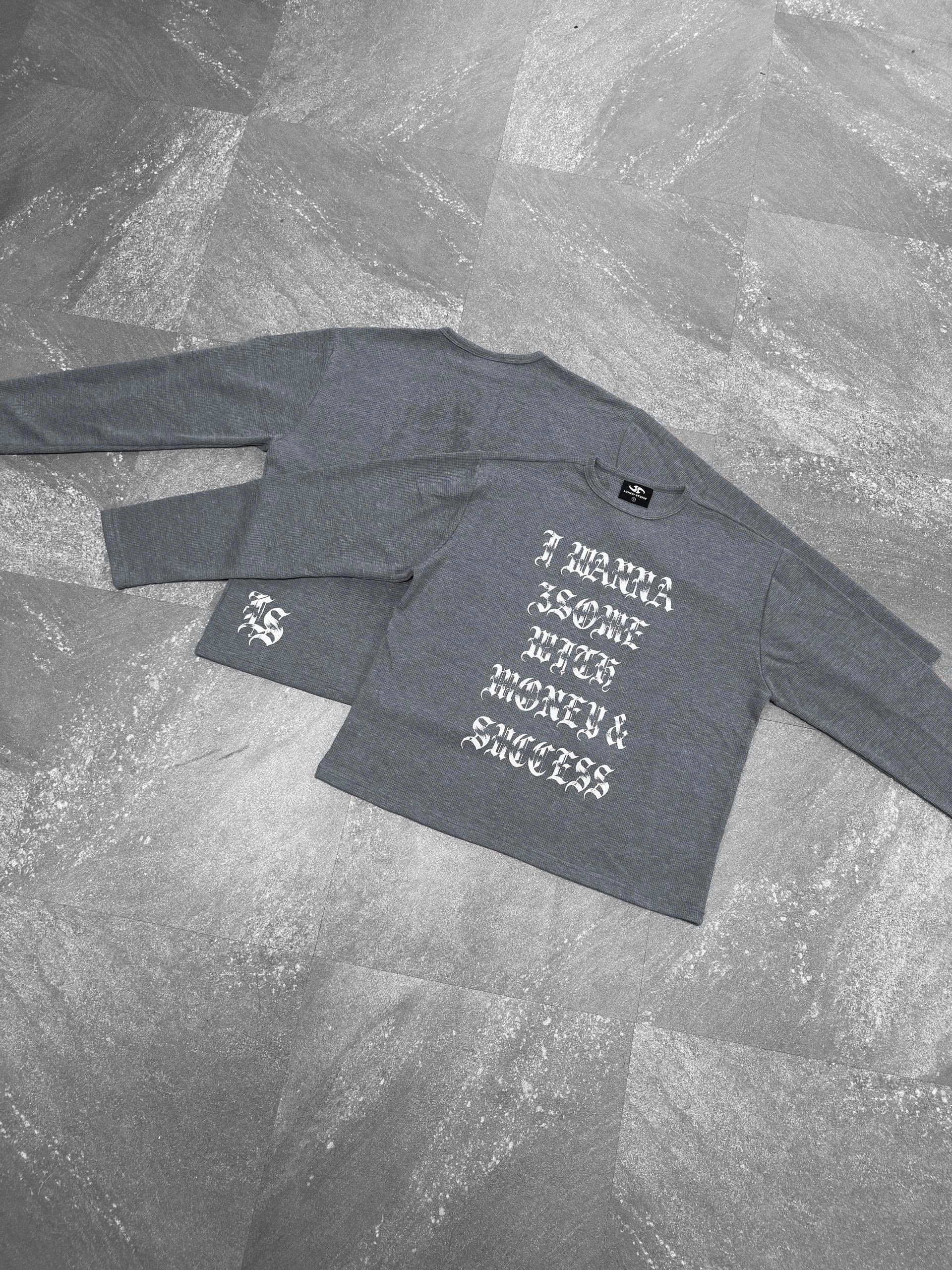 “3SOME” WAFFLE LONG SLEEVE - 1
